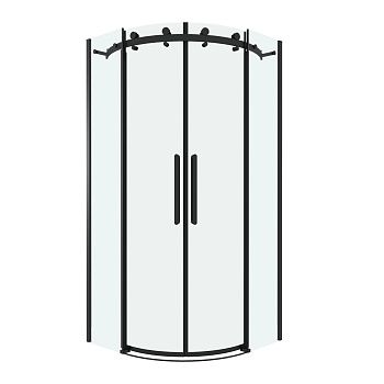 Душевой уголок Grossman Classic 301.K33.04.1010.21.00 100х100 стекло прозрачное профиль черный без поддона