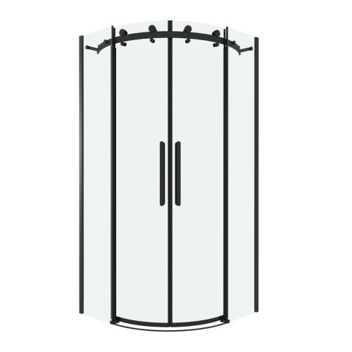 Душевой уголок Grossman Classic 301.K33.04.9090.21.00 90х90 стекло прозрачное профиль черный без поддона