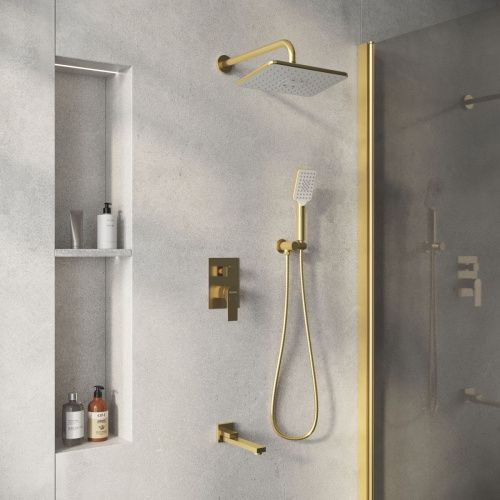 Душевая система Grossman Classic 501.K35.04.320 встраиваемая в стену цвет золото - фото 3