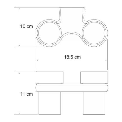 Стакан для зубных щеток WasserKRAFT 6828D - фото 4