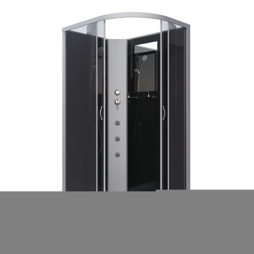 Душевая кабина Niagara Classic 35121433LBKG 120х80 асимметричная без крыши ориентация левая