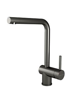 Смеситель для кухни Paulmark SPRING Sp212067-GM на мойку вороненая сталь