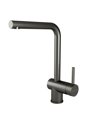 Смеситель для кухни Paulmark SPRING Sp212067-GM на мойку вороненая сталь