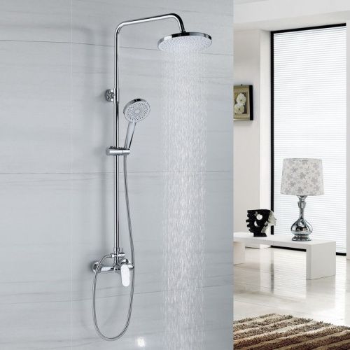 Душевая стойка Bond Circle B01-8100 настенная цвет хром - фото 3