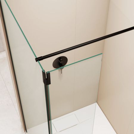 Душевая перегородка RGW Walk In 351005083-14 80х195 стекло прозрачное профиль черный