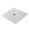 Душевой поддон из искусственного камня BelBagno UNO TRAY-MR-UNO-A-80-35-W-CR 80х80 белый