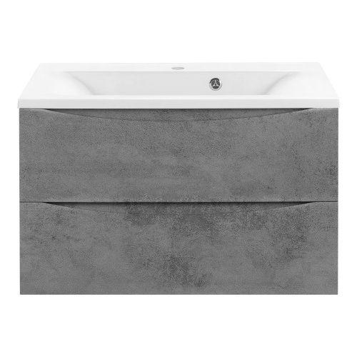Тумба под раковину Vincea Mia VMC-2MA800BT 80х50 подвесная цвет серый - фото 2