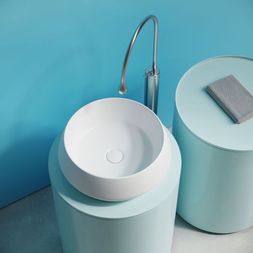 Раковина из сантехнического фарфора Ceramica Nova MAYA CN12004MW 40х40 накладная цвет белый без отверстий под смеситель - фото 4