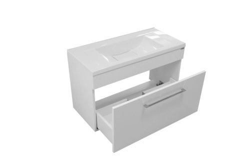 Тумба с раковиной Эстет Elin ФР-00003349 80х40 подвесная цвет белый - фото 2