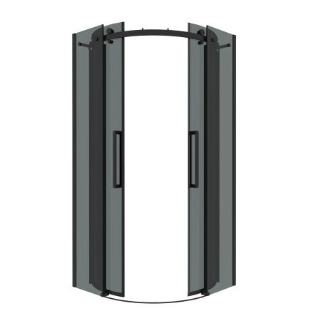 Душевой уголок Grossman Classic 301.K33.04.1010.21.10 100х100 стекло тонированное профиль черный без поддона