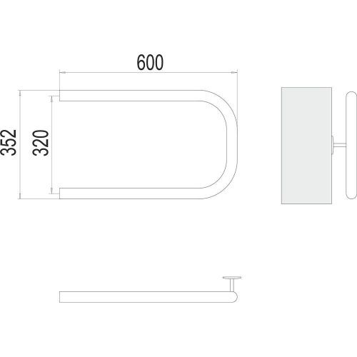 Полотенцесушитель водяной Terminus 4620768881565 60х35 хром - фото 3