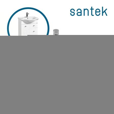Раковина из сантехнического фарфора Santek Байкал WH109651 70х50 накладная цвет белый