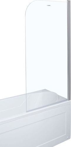 Душевая шторка на ванну Aquanet SG-750 80х150 стекло прозрачное профиль хром ориентация универсальная - фото 4