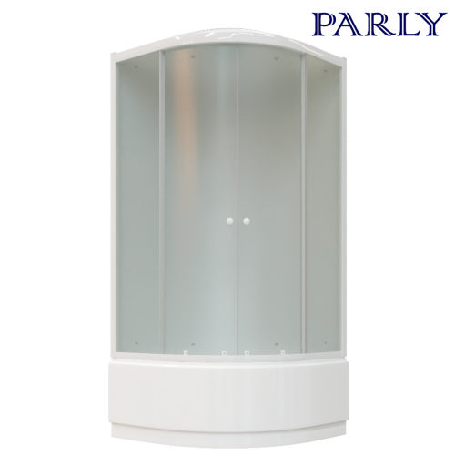 Душевая кабина Parly Bianco EB921 90х90 четверть круга с крышей ориентация универсальная - фото 3