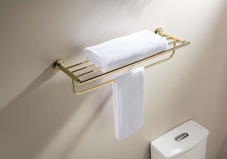 Полка в ванную комнату Aquatek КЛАССИК AQ4515PG