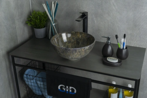 Раковина керамическая Gid Esfera 54434 30х30 накладная цвет многоцветный без отверстий под смеситель - фото 2