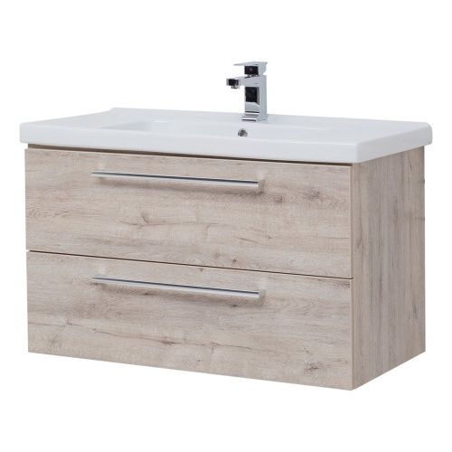 Тумба под раковину Dreja Gio 77.0106D 100х50 подвесная цвет бежевый - фото 2