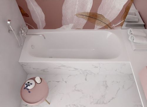 Ванна чугунная Aquatek СИГМА AQ8850F-00 150х70 пристенная прямоугольная с ножками - фото 5