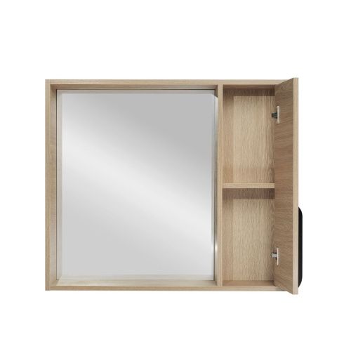 Зеркало-шкаф Viant КЕЛЬН VKEL80SD-ZSH 80х70 подвесной цвет белый/бежевый - фото 3