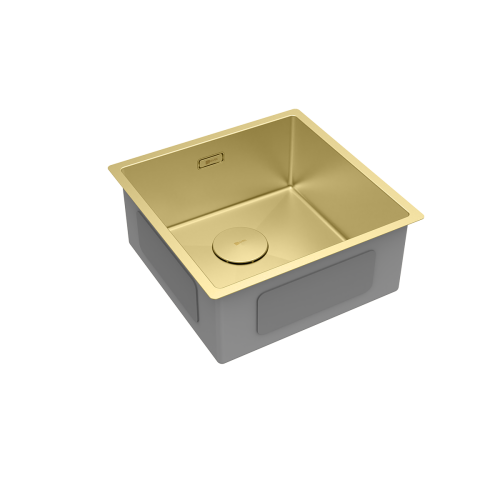 Кухонная мойка LeMark Olanga 440 9938122 45х45 цвет золото - фото 3
