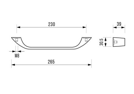 Ручки для чугунных ванн Vinsent Veron VH0012BR