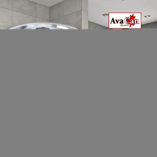 Душевая кабина AvaCan EM EM3080LED 80х80 четверть круга с крышей ориентация универсальная - фото 4