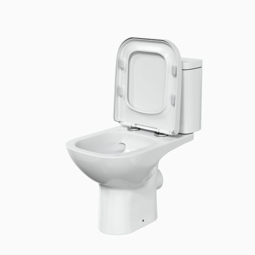 Унитаз напольный с бачком Taliente Elegia Vortex EG25065 белый с сиденьем микролифт безободковый душевой смыв - фото 2