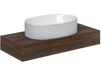 Раковина из сантехнического фаянса Scarabeo Skinny 5409 60х40 накладная цвет белый