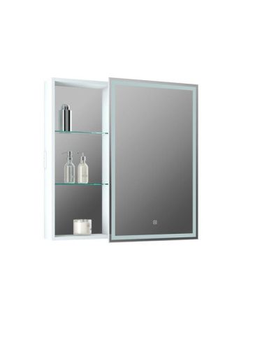 Зеркало-шкаф Continent Aperio МВК007 80х80 подвесной цвет белый - фото 3