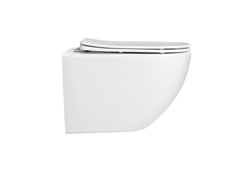 Унитаз подвесной Aquatek ЕВРОПА AQ1901-00 белый с сиденьем микролифт безободковый каскадный смыв - фото 2