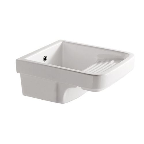 Раковина из сантехнического фарфора Galassia Minerva 2008 50х50 накладная цвет белый без отверстий под смеситель - фото 2