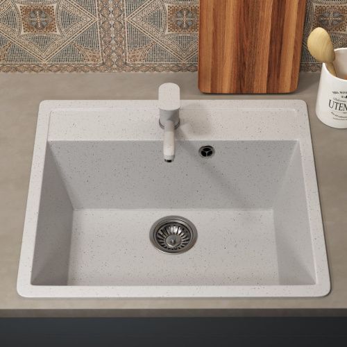 Кухонная мойка Uperwood ECON UPD-104 4010202100 55х50 цвет белый поверхность матовая - фото 3