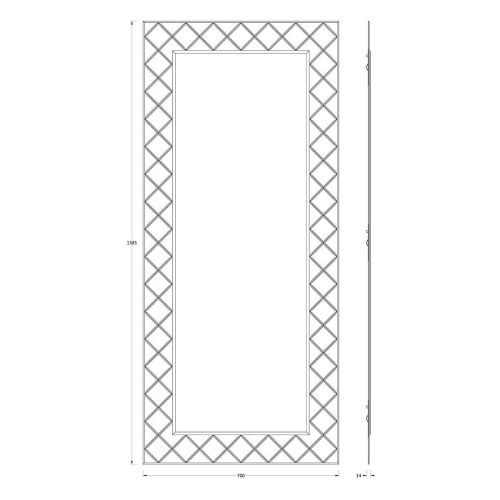 Зеркало Evoform Florentina BY 5008 70х160 подвесное - фото 2