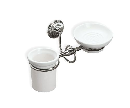 Стакан + мыльница Stil Haus Idra I14(08-BI)