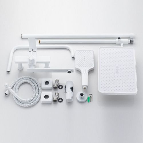 Душевая стойка Shevanik S6136C настенная цвет белый - фото 4