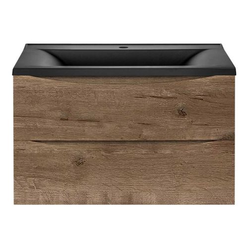 Тумба под раковину Vincea Mia VMC-2MA750VO 70х50 подвесная цвет коричневый - фото 4