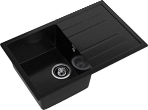 Кухонная мойка Granfest Quadro Q-780L черный 75х50 цвет черный поверхность матовая - фото 2
