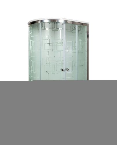 Душевая кабина AvaCan EM1511RGM+EL 110х80 асимметричная с крышей ориентация правая - фото 2