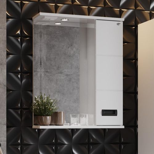 Зеркало-шкаф Onika Балтика 205846 60х70 подвесной цвет белый - фото 2