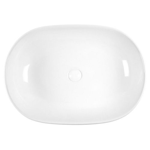 Раковина из сантехнического фарфора Bond Oval S59-600 60х40 накладная цвет белый без отверстий под смеситель - фото 4