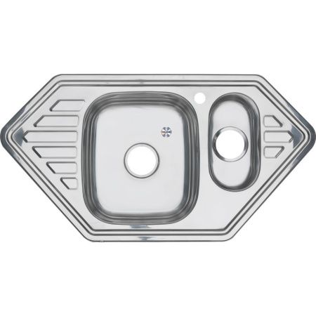 Кухонная мойка Melana 222 C t (*7) 95х50 цвет хром поверхность полированная