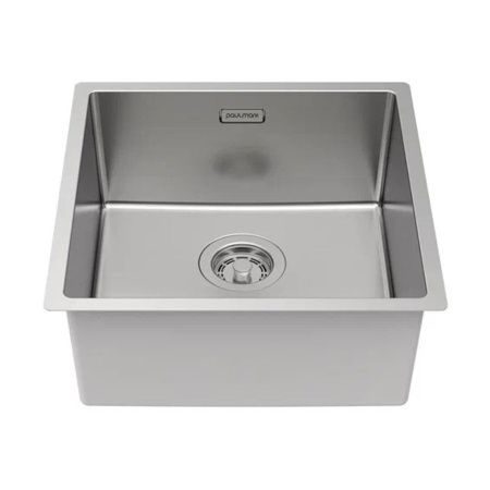 Кухонная мойка Paulmark LASSAN 44 UNI LA44-BS 40х40 цвет нержавеющая сталь поверхность брашированная