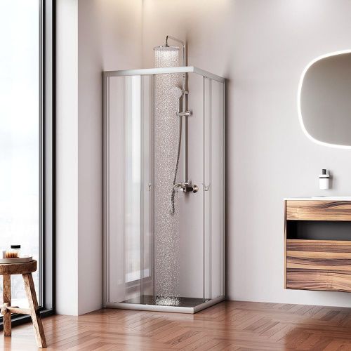 Душевой уголок Am.Pm Sunny W87G-403-8080-MT 80х80 стекло прозрачное профиль хром без поддона - фото 3
