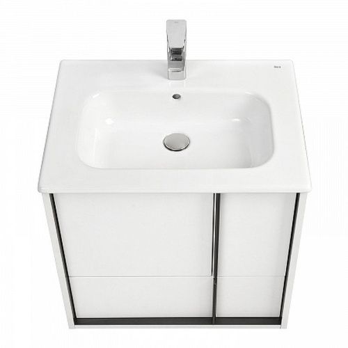 Тумба под раковину Aquaton Ривьера 1A238801RVX20 60х50 подвесная цвет белый - фото 2