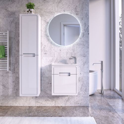 Тумба под раковину Taliente Olejo TA-MBO-50PR-blanco 50х20 подвесная цвет белый - фото 5