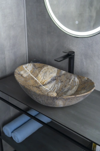 Раковина керамическая Gid Lago 54477 60х40 накладная цвет многоцветный без отверстий под смеситель - фото 5