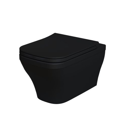 Унитаз подвесной Ambassador Benefit 203T20201R-202T20201S черный с сиденьем