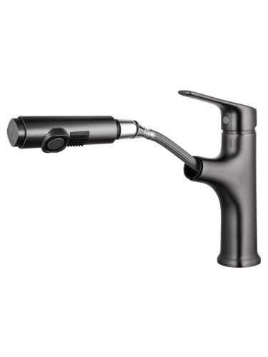 Смеситель Wonzon & Woghand WW-AE4151-BGG на раковину серый - фото 2