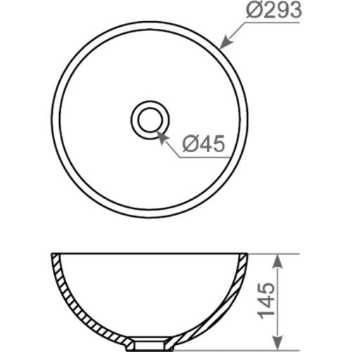 Раковина из искусственного камня MonteBianco Nemi Due 11103 30х30 встраиваемая цвет белый без отверстий под смеситель - фото 3