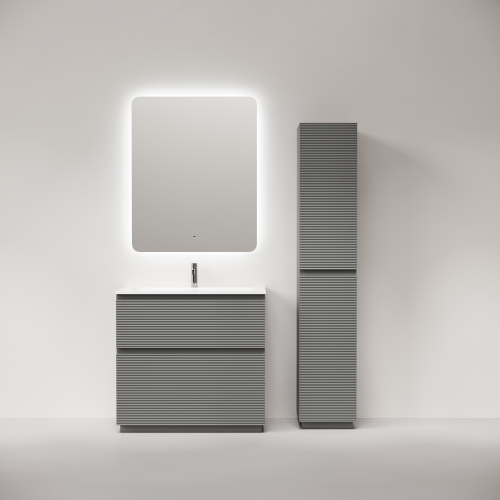 Тумба под раковину Sancos FOLK Floor FL90FES 90х40 напольная цвет серый - фото 5